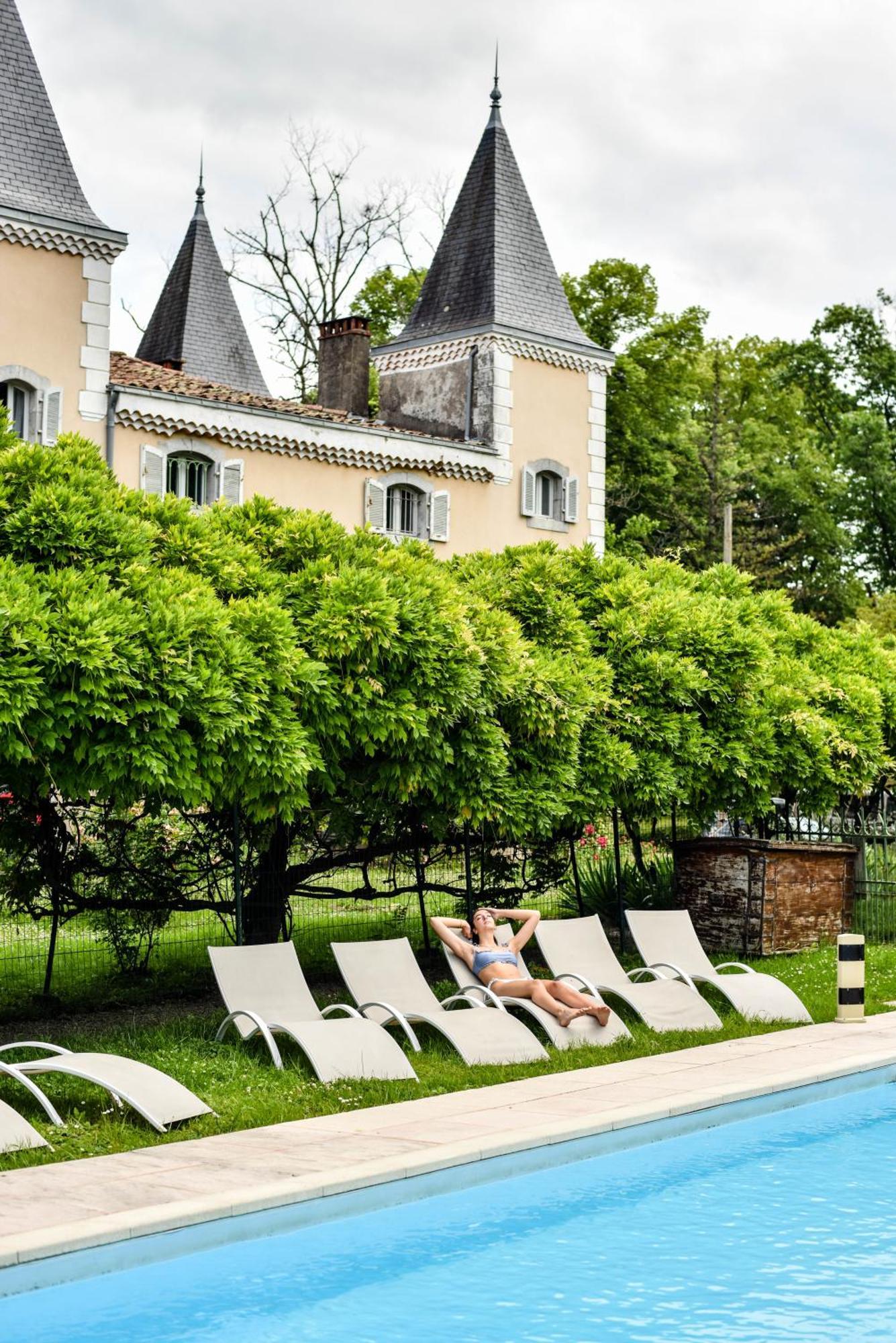 Hotel Logis - Chateau De Beauregard Saint-Girons  Dış mekan fotoğraf